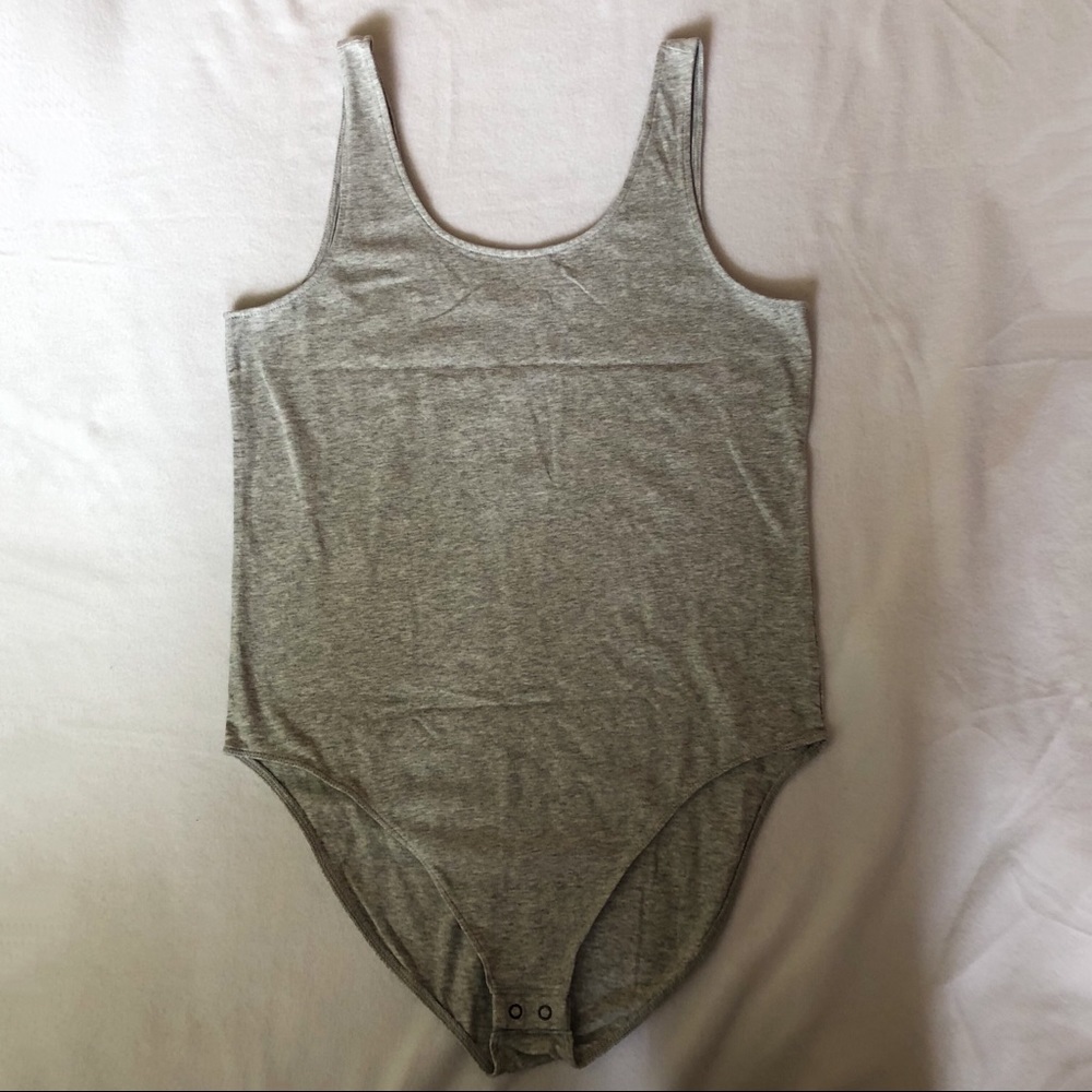 GAP gray bodysuit large